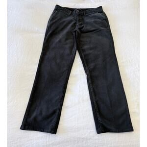 Katin | Men’s 33 | Charcoal Corduroy Pants Straight Grunge Surf Beach | Zip Fly